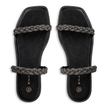 Women Flat Sandals Envie E96-19052-34 BLACK